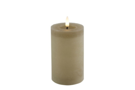 796898 | Stompkaars LED rustiek Ø7,5x12,5cm - beige | Countryfield