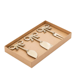 736443 | Quinta cheese knifes bow - champagne | PTMD
