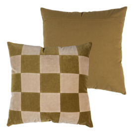 377780-G | Vola kussens (set van 4) - groen/oranje | WOOOD