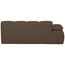 377456/7-BM | Mojo 2-zits element met arm (links of rechts) - bouclé bruin melange | WOOOD