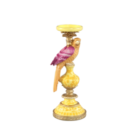 725157 | Brittani parrot candleholder - yellow | PTMD
