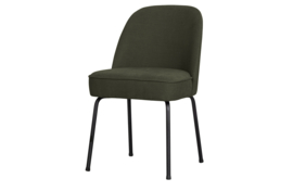 800816-W | Vogue eetkamerstoel - geweven stof warm groen | BePureHome