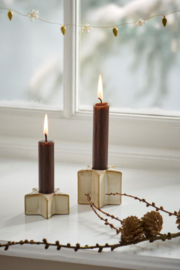 7211-65 | Short dinner candle - chocolate Ø:2.2 H:11 | IB Laursen - Binnenkort verwacht!