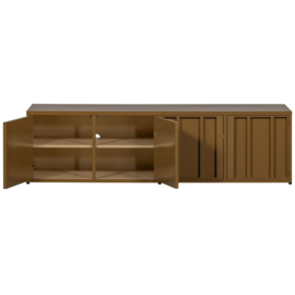 377501-H | Level tv-meubel - metaal honinggeel 44x160cm | WOOOD