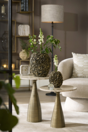 7622343 | Ornament Ø8x8 cm BUTTERFLY - glas crème | Light & Living 