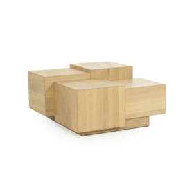 96386 | Salontafel Quinten vierkant - naturel | Eleonora