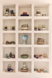 KST0072 | 70s ceramics: tea cups, odyssey (set of 2) | HKliving