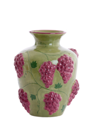 5720978 | Vaas GRAPE - keramiek groen/aubergine | Light & Living
