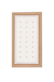 Servetten hartjespatroon 11x20cm - wit/bruin | Zusss