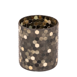 736350 | Calep tealight mosaic L - dark green | PTMD 