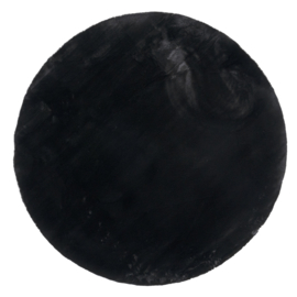 221648 | Carpet Zena round Ø200 cm - black | By-Boo
