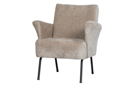  801138-N | Muse fauteuil - grof geweven stof naturel | BePureHome