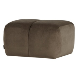 378450-VT | Mojo poef - velvet taupe | WOOOD