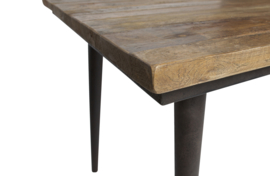 800994-N | Guild tafel naturel met zwart onderstel 220x90 | BePureHome