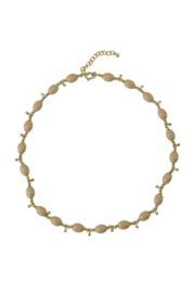 Ketting met druppel kraaltjes - sahara | Zusss