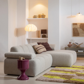 377461-H | Mojo eetbank 164cm - ribstof honinggeel | WOOOD