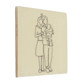 TE2674 | Tegeltje family of 3 | HomeBound by KY 