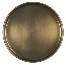 5934-17 | Candle tray w/edge Ø8 - antique brass | Ib Laursen