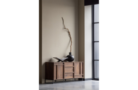 377161-N | Forrest 2-deurs dressoir met lades - mango hout naturel | WOOOD Exclusive
