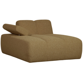 377459/60-GM | Mojo chaise longue element (links of rechts) - bouclé geel/bruin melange | WOOOD