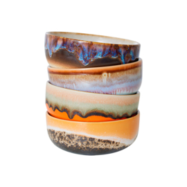 ACE7261 | 70s ceramics: tapas bowls, crystal (set of 4) | HKliving - Weer verwacht in juni!