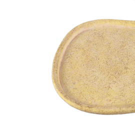 732307 | Killeen organic shaped plate L - yellow | PTMD