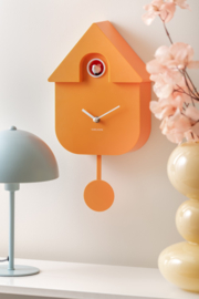 KA5768OR | Wall clock Modern Cuckoo - Soft orange | Karlsson by Present Time