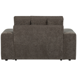 379006-W | Second date loveseat - velvet warmgrijs | WOOOD