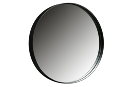 373906-Z | Doutzen spiegel metaal - zwart Ø50cm | WOOOD