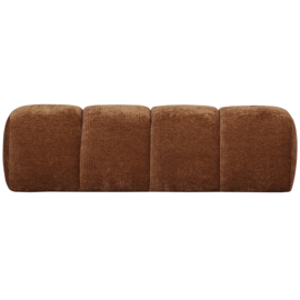 377461-R | Mojo eetbank 164cm - ribstof roestbruin | WOOOD