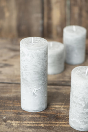 4175-18 | Rustic candle - light grey Ø:7 H:7.5 | Ib Laursen