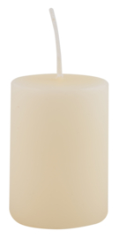 7406-12 | Pillar candle - off white Ø:4 H:6 | Ib Laursen