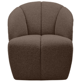 377463-BM | Mojo draaifauteuil - bouclé bruin melange | WOOOD