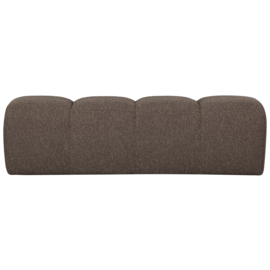 377461-BM | Mojo eetbank 164cm - boucle bruin melange | WOOOD