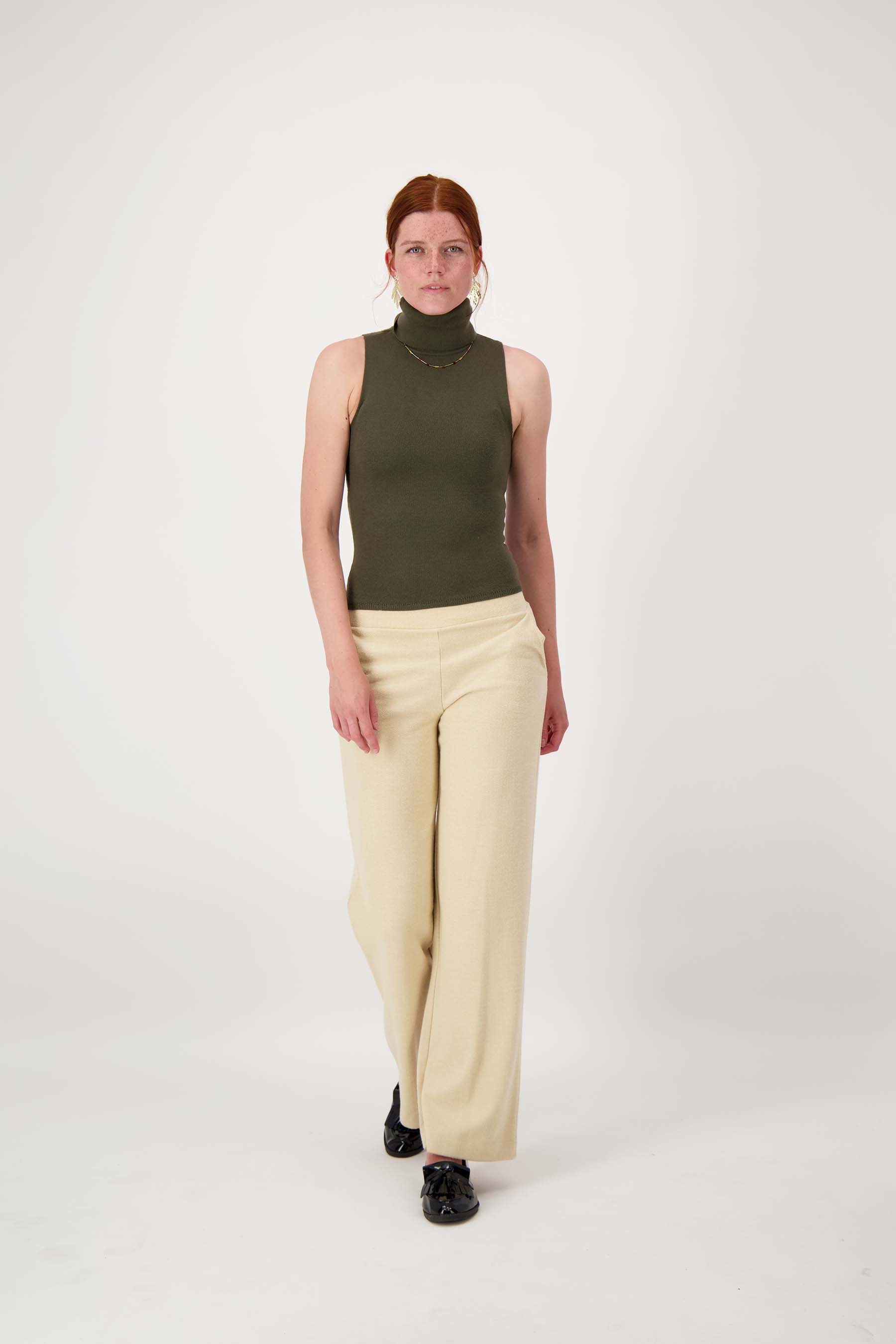 Visgraat broek - beige | Zusss
