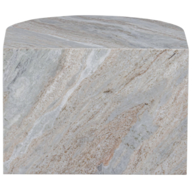 801413-N | Xhail ovaal bijzettafel - marmer naturel | BePureHome