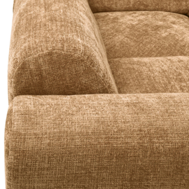 375074-H | Cloud hoekbank links - geweven chenille honinggeel | WOOOD