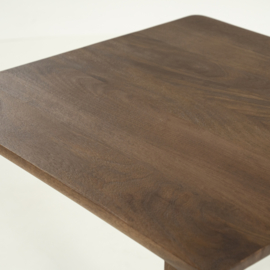 96545 | Bistrotafel Florent vierkant 70x70 - lichtbruin | Eleonora - Binnenkort verwacht!