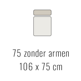 75 zonder armen - Tori 106x75 cm | Sevn