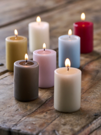 7406-12 | Pillar candle - off white Ø:4 H:6 | Ib Laursen