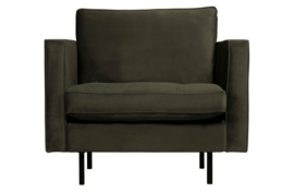 800888-156 | Rodeo classic fauteuil - velvet dark green hunter | BePureHome