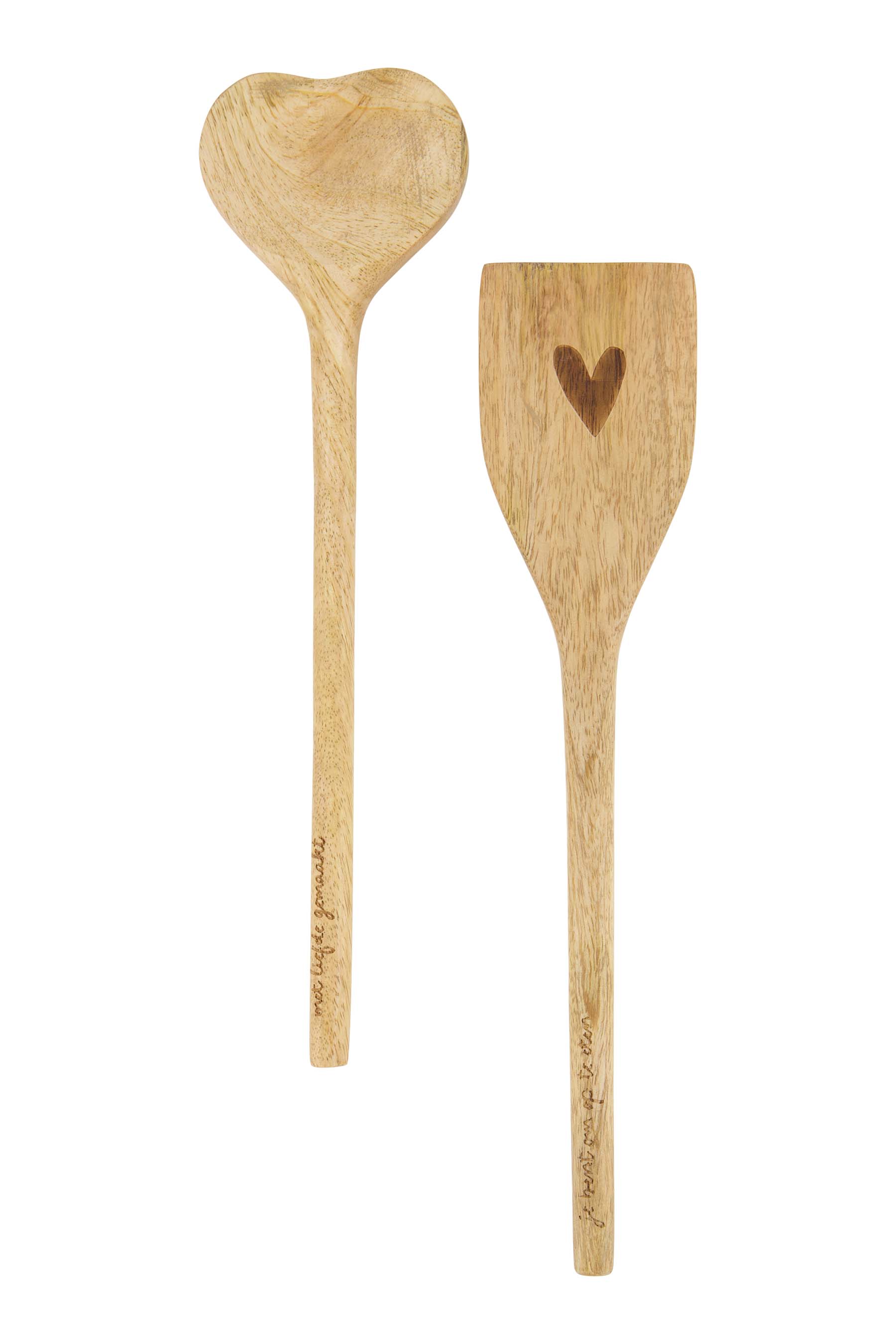 Lepel hout hartvorm - naturel | Zusss