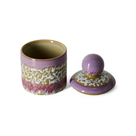 KST0313 | 70s ceramics: small storage jar, deepsea | HKliving - Eind oktober verwacht!