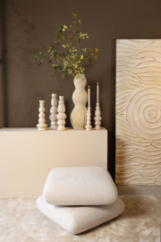 738306 | Kirsey candleholder irregular C - cream | PTMD - Verwacht in oktober!