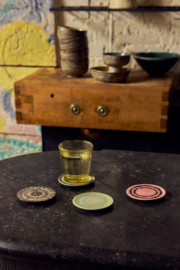 KST0282 | 70s ceramics: coasters, final touch (set of 4) | HKliving - Medio oktober verwacht!