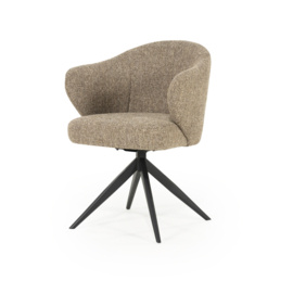 96342 | Stoel Connor - zwart/bruin | Eleonora