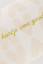 Kussen hartje van goud 35x25cm - off white/goud | Zusss - Binnenkort verwacht!
