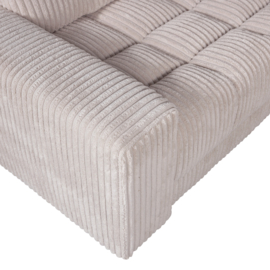 379014-RN | Second date hoekbank links - ribstof naturel | WOOOD