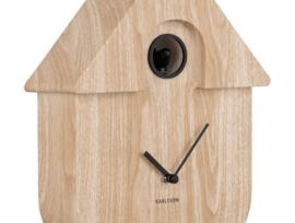 KA5964WD | Wall clock Modern Cuckoo - Light wood | Karlsson by Present Time 