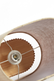 1896784 | Tafellamp 30x20x94 cm LASLO - hout naturel+linnen | Light & Living